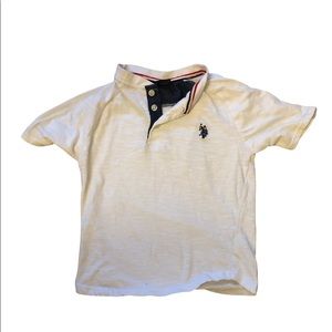 U.S. Polo Assn. White Short Sleeved Polo